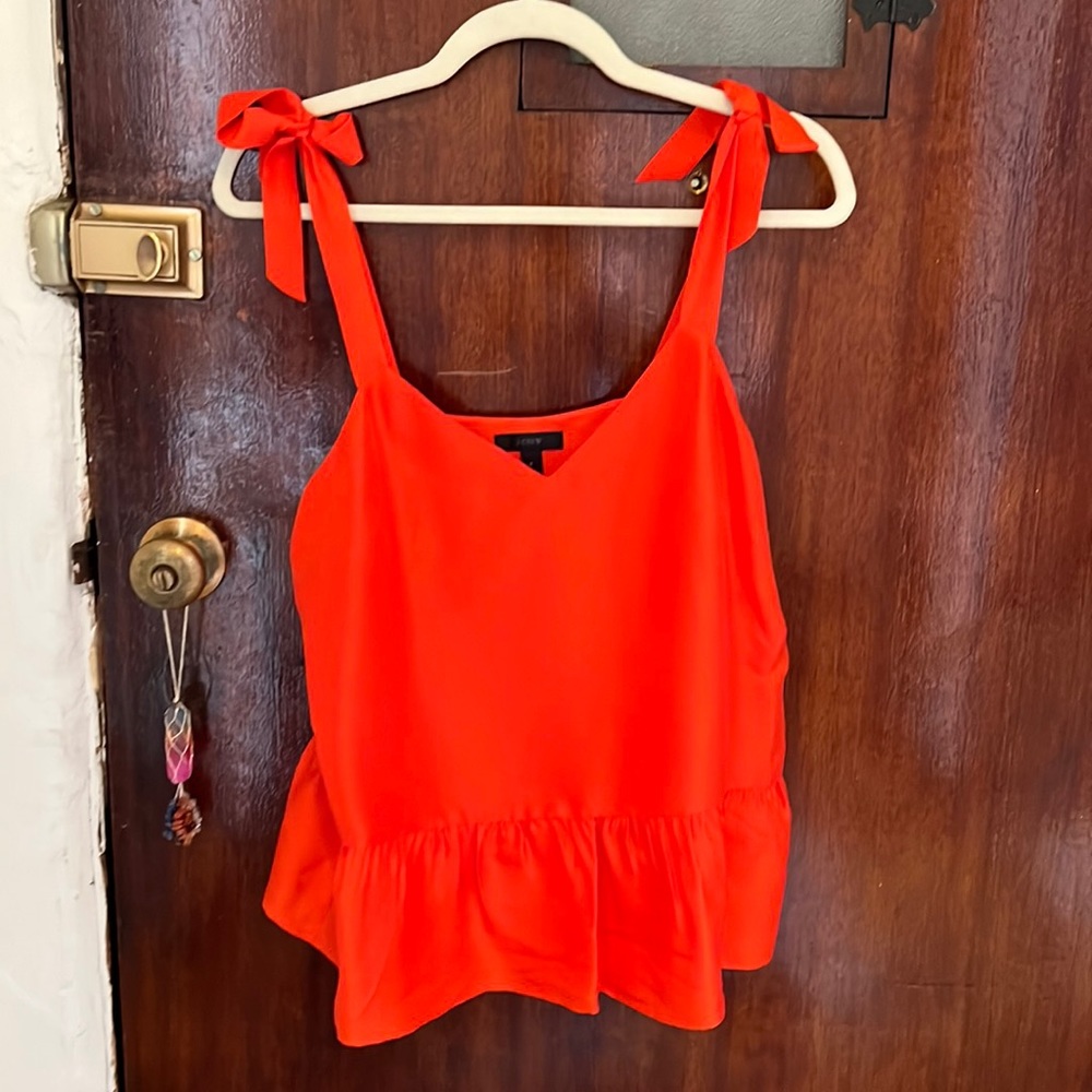 J. Crew Silk Peplum Blouse